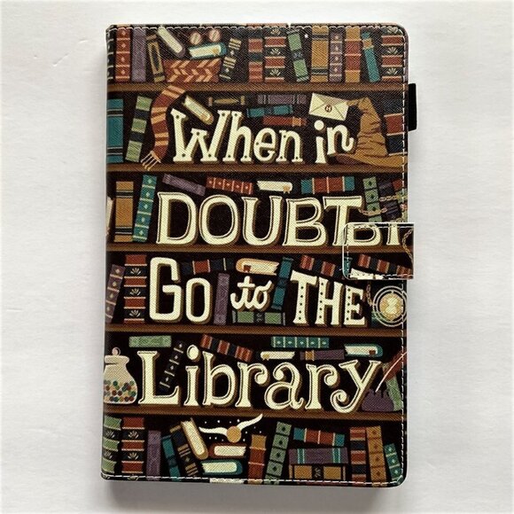 SAMSUNG GALAXY T720 TABLET CASE "WHEN IN DOUBT GO TO THE LIBRARY" - Picture 6 of 12